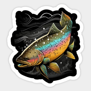 Trout Sticker